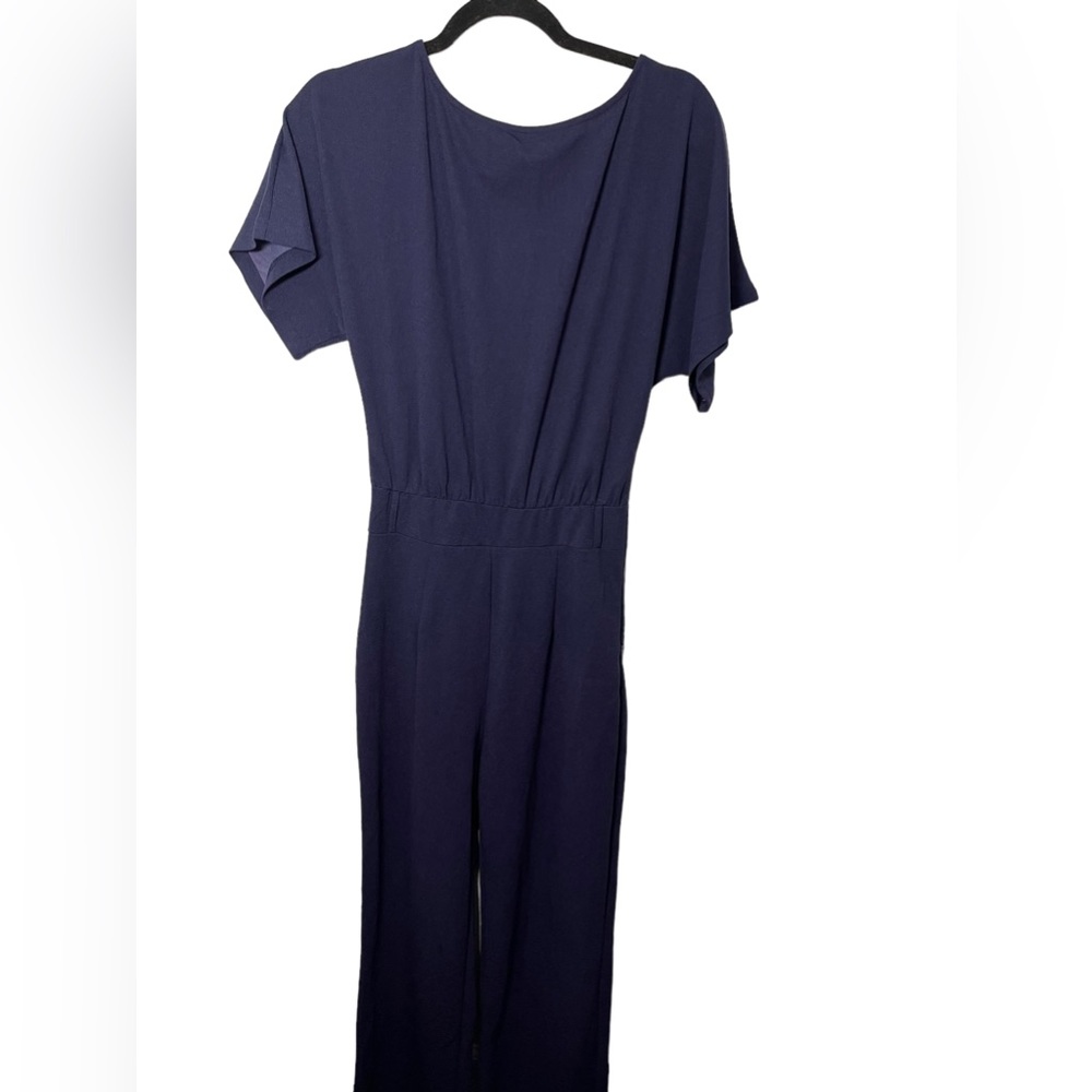 Navy blue dolman sleeve jumpsuit size S